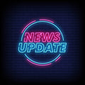 News Update Neon Sign