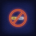 No Smoking Neon Sign Fresh Air Only