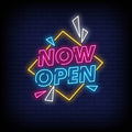 Now Open Neon Sign - Neon Pink Aesthetic
