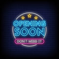 Opening Soon Neon Sign Perfect For Shop & Restaurant