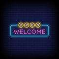 Open Welcome Neon Sign Perfect For Shop & Restaurant