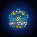 Photo Zone Neon Sign Perfect For studio