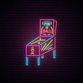 Pin Ball Machine Neon Sign