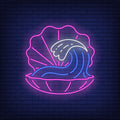 Pink Shell Neon Sign - Neon Pink Aesthetic