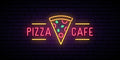 Pizza Cafe Neon Sign