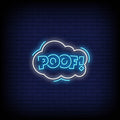 Poof Neon Sign