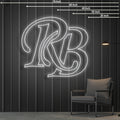 RB logo neon sign   42x38 Inch