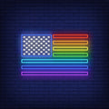 Rainbow Flag Neon Sign