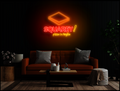 Squarey Neon Sign 35x30 inches