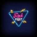 Rock Festival Neon Sign