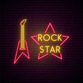Rock Music Neon Sign