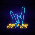 Rock Music Neon Sign