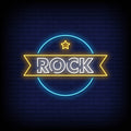Rock Neon Sign