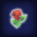 Rose Sew-on Patch Neon Sign Perfect For Your Business