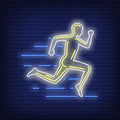 Running Man Neon Sign