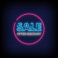 Sale Offer Discount Neon Sign