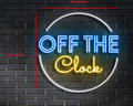Off The Clock 30x30 inches