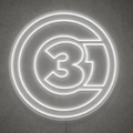 C31 Logo Neon Sign 12x12 inches