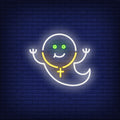 Smiling Ghost Neon Sign