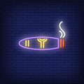 Smoking Cigar Neon Sign for Lounges and Bars
