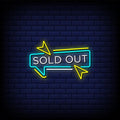 Sold Out Neon Sign Perfect For Shop & Store