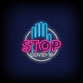 Stop Corona Virus Neon