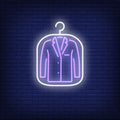 Suit Jacket In Cover Neon Sign Perfect For Your business