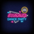 Summer Dance Party Neon Sign - Neon Pink Aesthetic