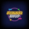 Summer Shop Neon Sign