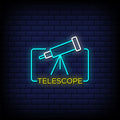 Telescope Neon Sign
