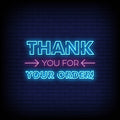 Thank You For Your Order Neon Sign