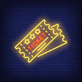 Tickets Neon Sign