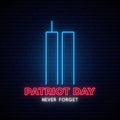Twin Towers Neon Sign