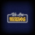 We Are Hiring Neon Sign Perfect For Business Environment