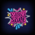Wow Sale Neon Sign