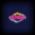 bonus pink neon sign