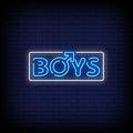 Boys Neon Sign Perfect for Bars & Bachelor Pads