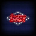 Breaking News Neon Sign