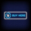 Buy Here Neon Sign