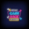 Cash Back Neon Sign