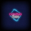 Coming Soon Neon Sign Perfect For Shop & Store