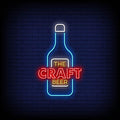 Craft Beer Logo Neon Sign Perfect for Bars & Breweries
