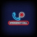 Emergency Call Neon Sign Perfect For Business Environment