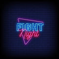 Fight Night Neon Sign