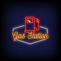 Gas Station Logo Neon Sign Perfect For Business Environment