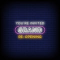 Grand Re-Opening Neon Sign Perfect for Businesses & Events