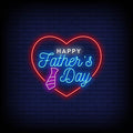 Happy Fathers Day Neon Sign