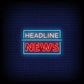 Headline News Neon Sign