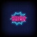 Hire me Pink Neon Sign