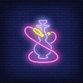 hookah pink neon sign